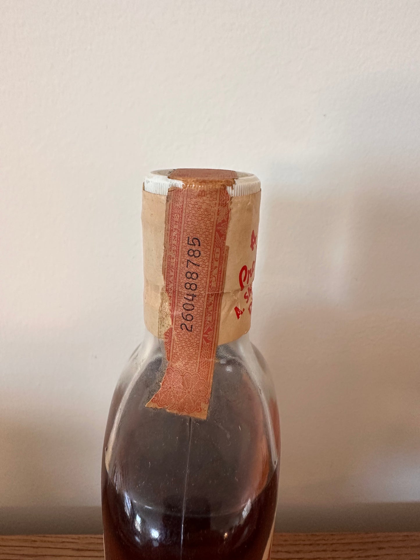 1960's A. Smith Bowman Virginia Gentleman 4 Year Old 90 Proof Pint