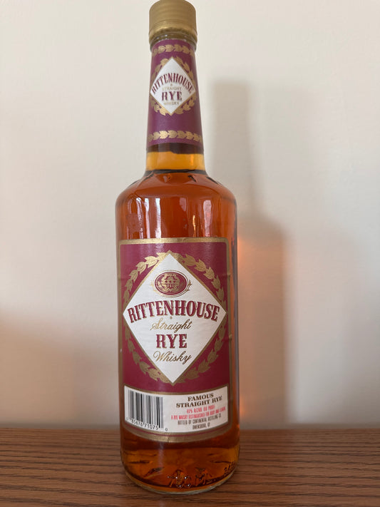 1990's Continental Distilling Rittenhouse Straight Rye Whiskey 750ml