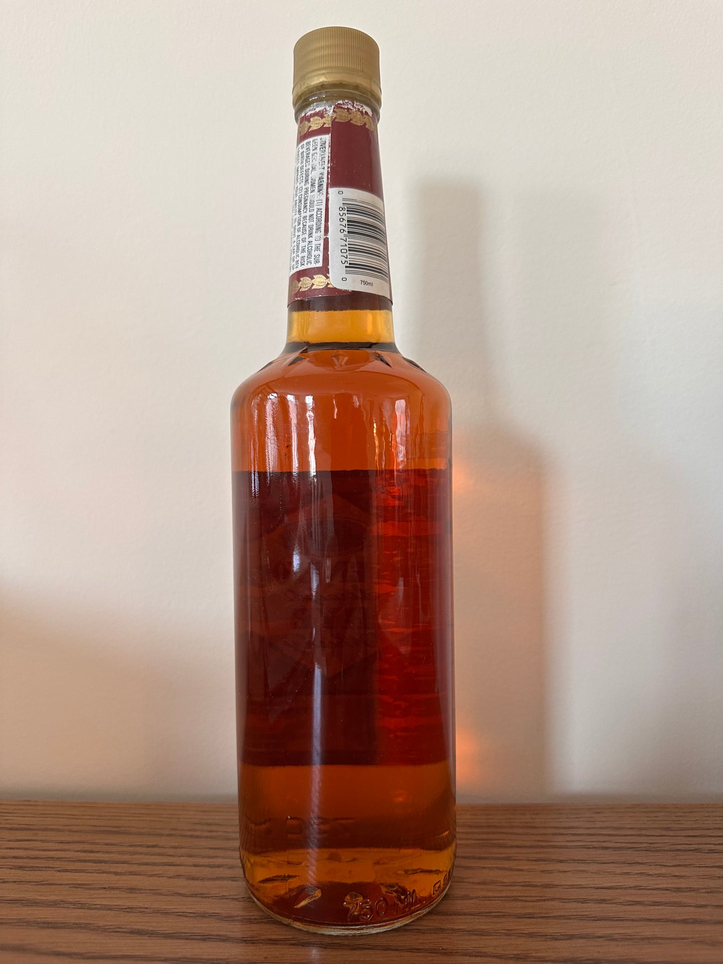 1990's Continental Distilling Rittenhouse Straight Rye Whiskey 750ml