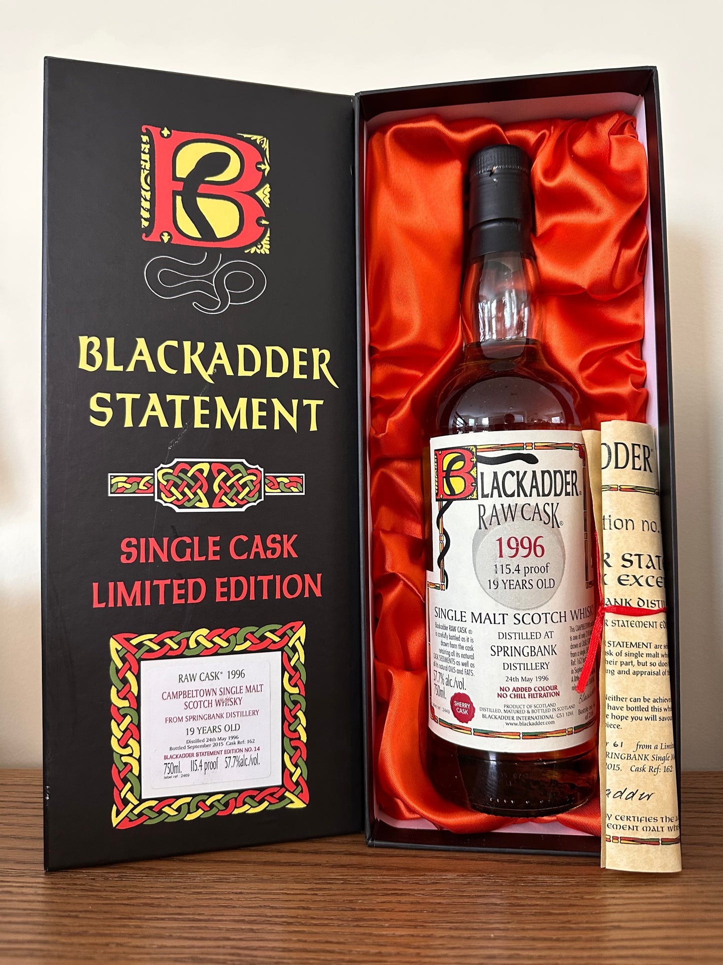 2015 Springbank 19 Year Old 57.7% - Blackadder Raw Cask 750ml