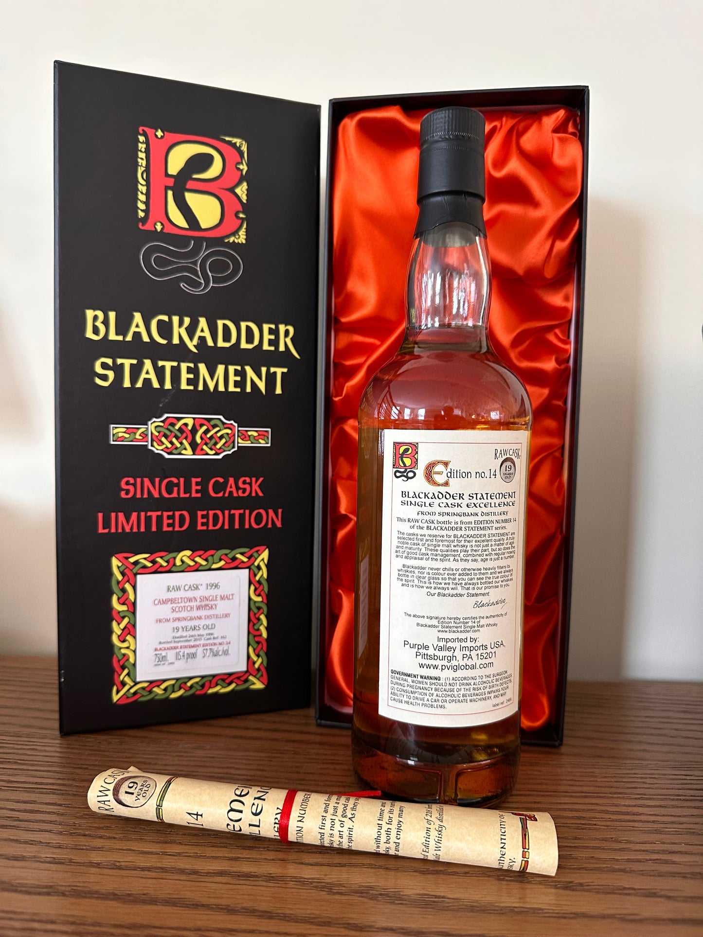 2015 Springbank 19 Year Old 57.7% - Blackadder Raw Cask 750ml