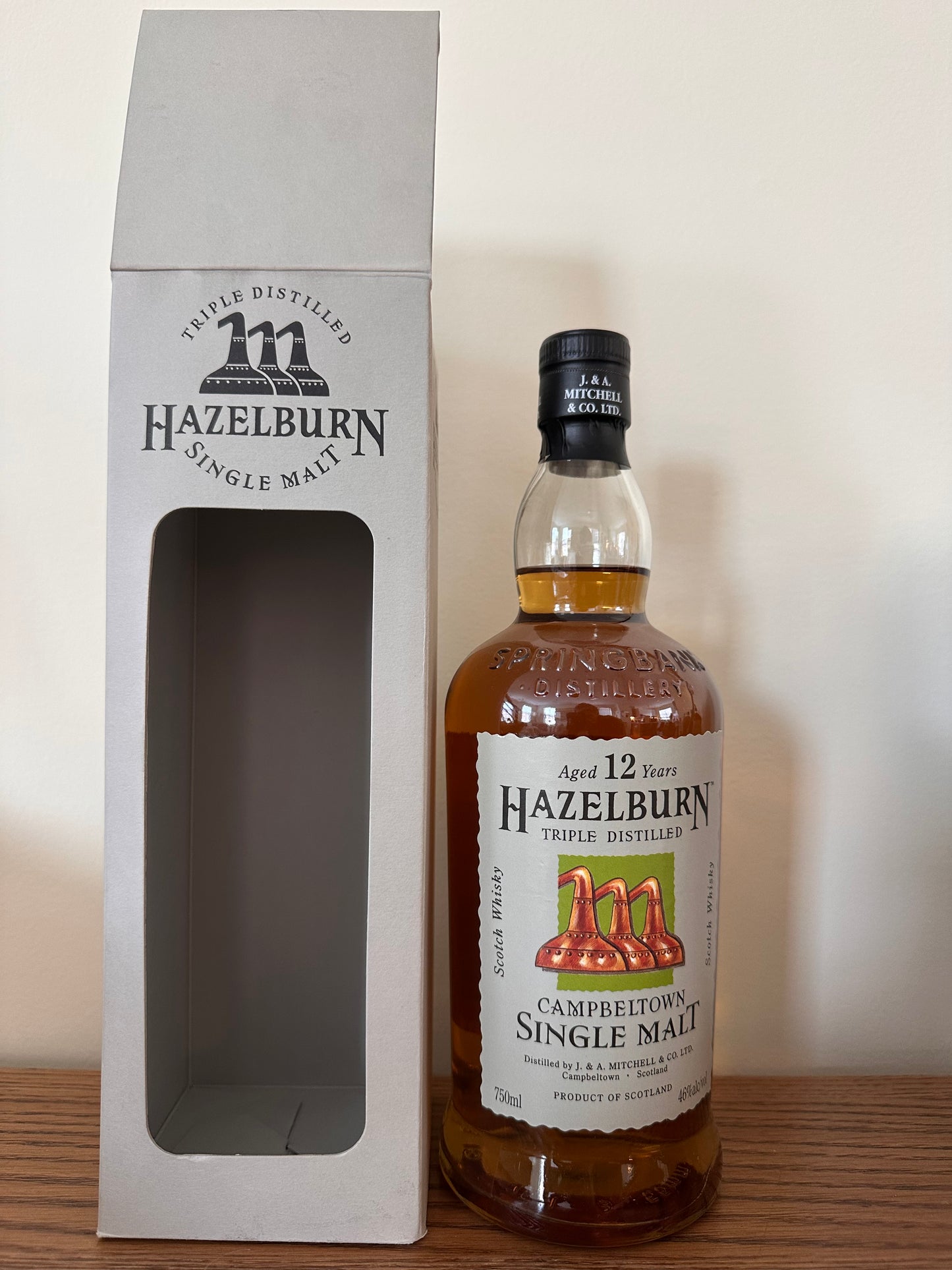 Hazelburn 12 Year Old Single Malt Scotch Whisky 750ml
