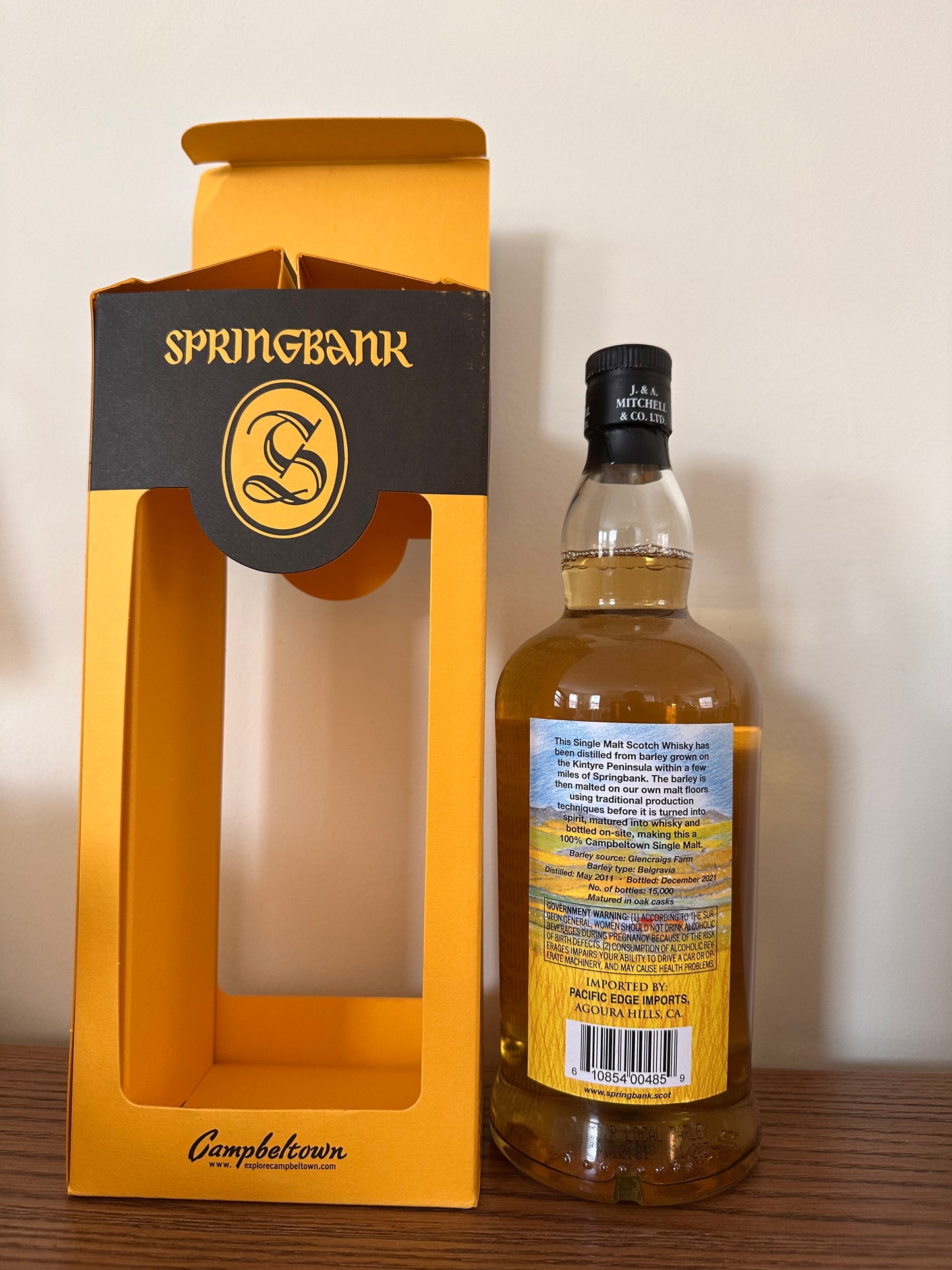 2021 Springbank Local Barley 10 Year Old Single Malt Scotch Whisky 750ml