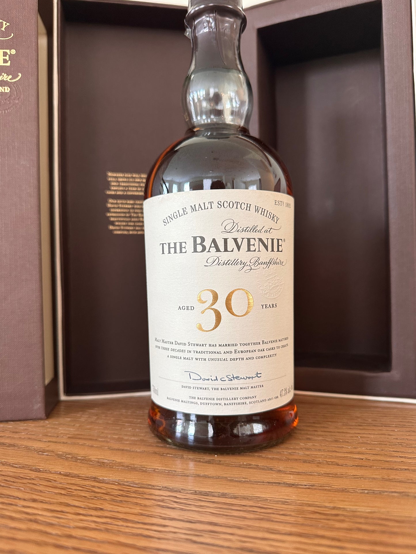 Balvenie Thirty 30 Year Old Single Malt Scotch Whisky (Brown Box) 750ml
