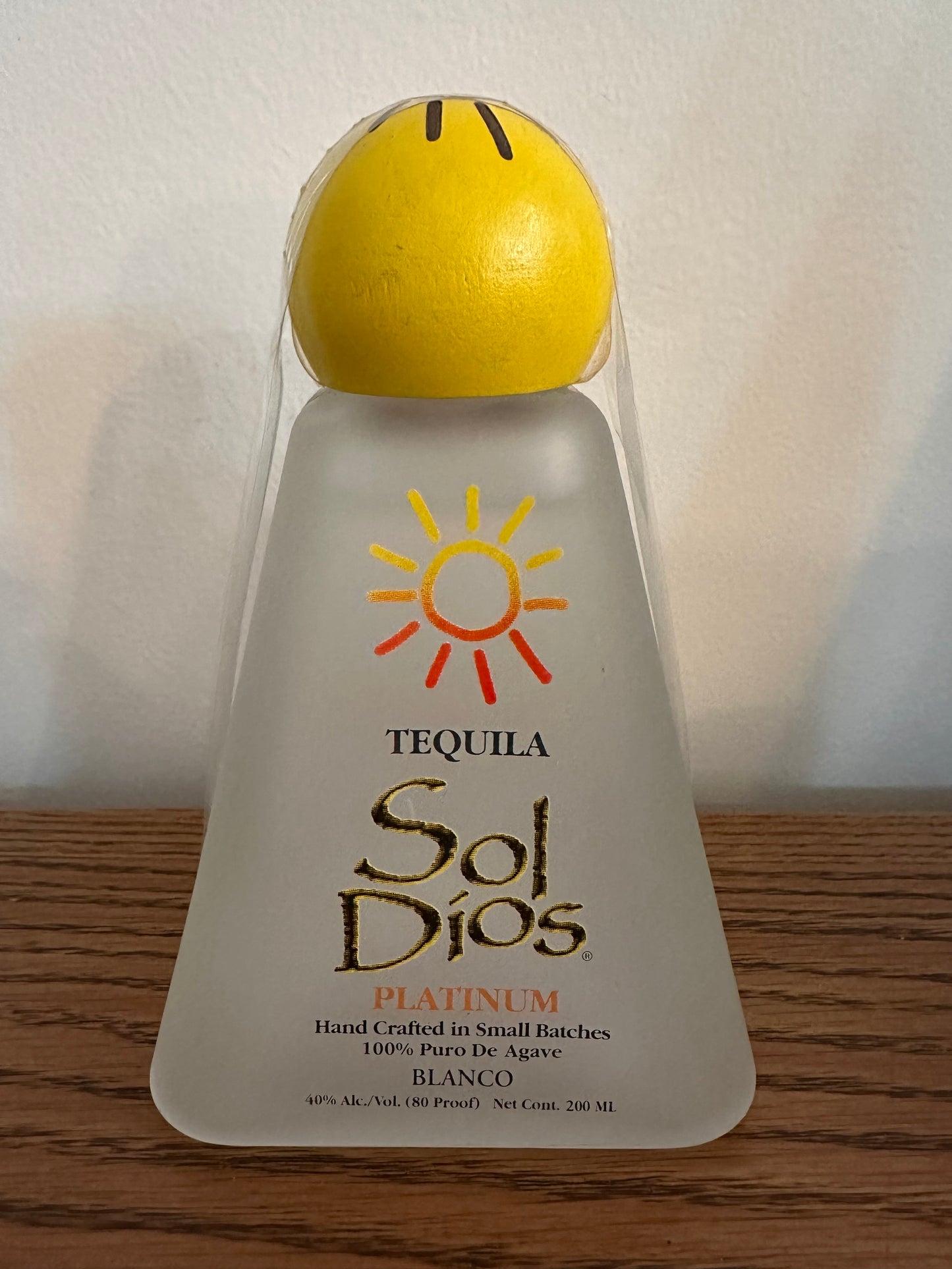 Sol Dios Platinum Blanco Tequila 200ml