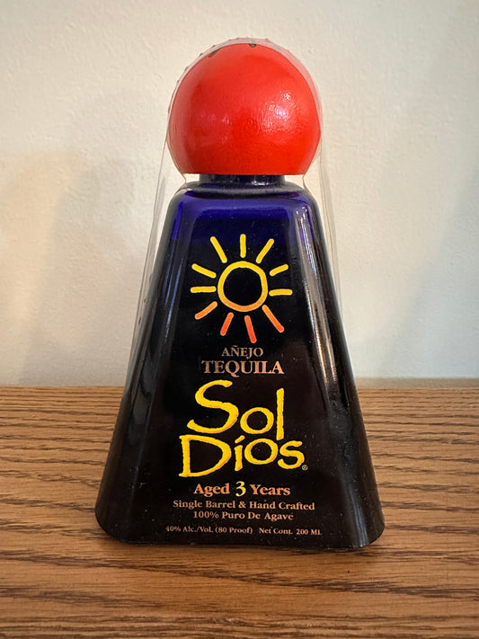 Sol Dios Anejo 3 Year Old Anejo Tequila 200ml