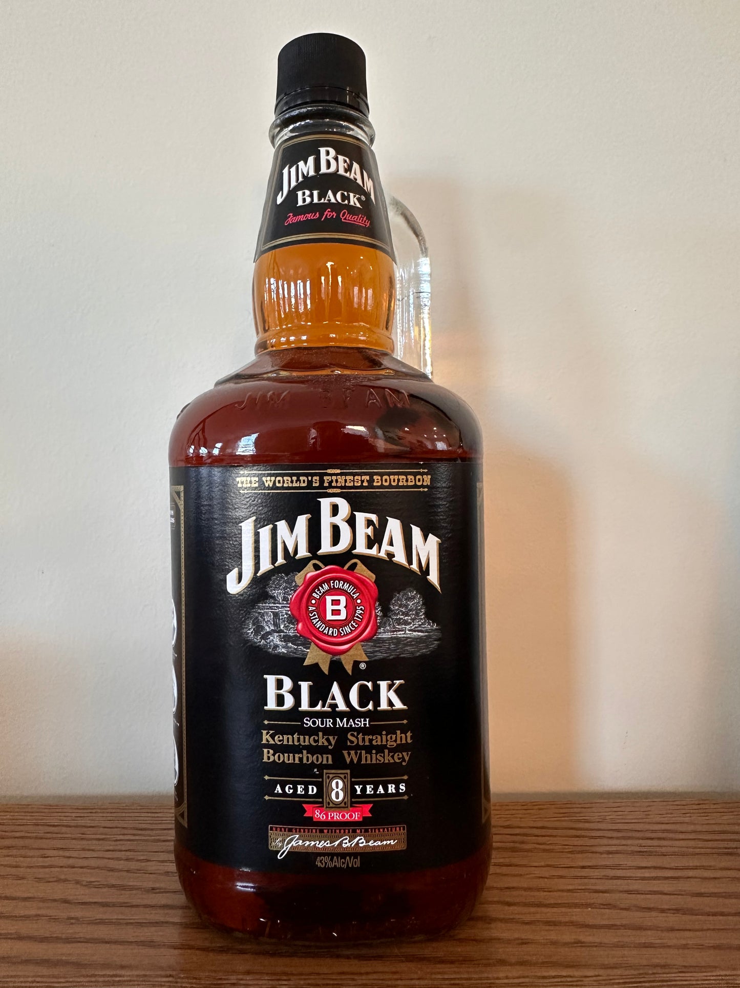2009 Jim Beam Black Aged 8 Year Old Bourbon Whiskey 1.75L