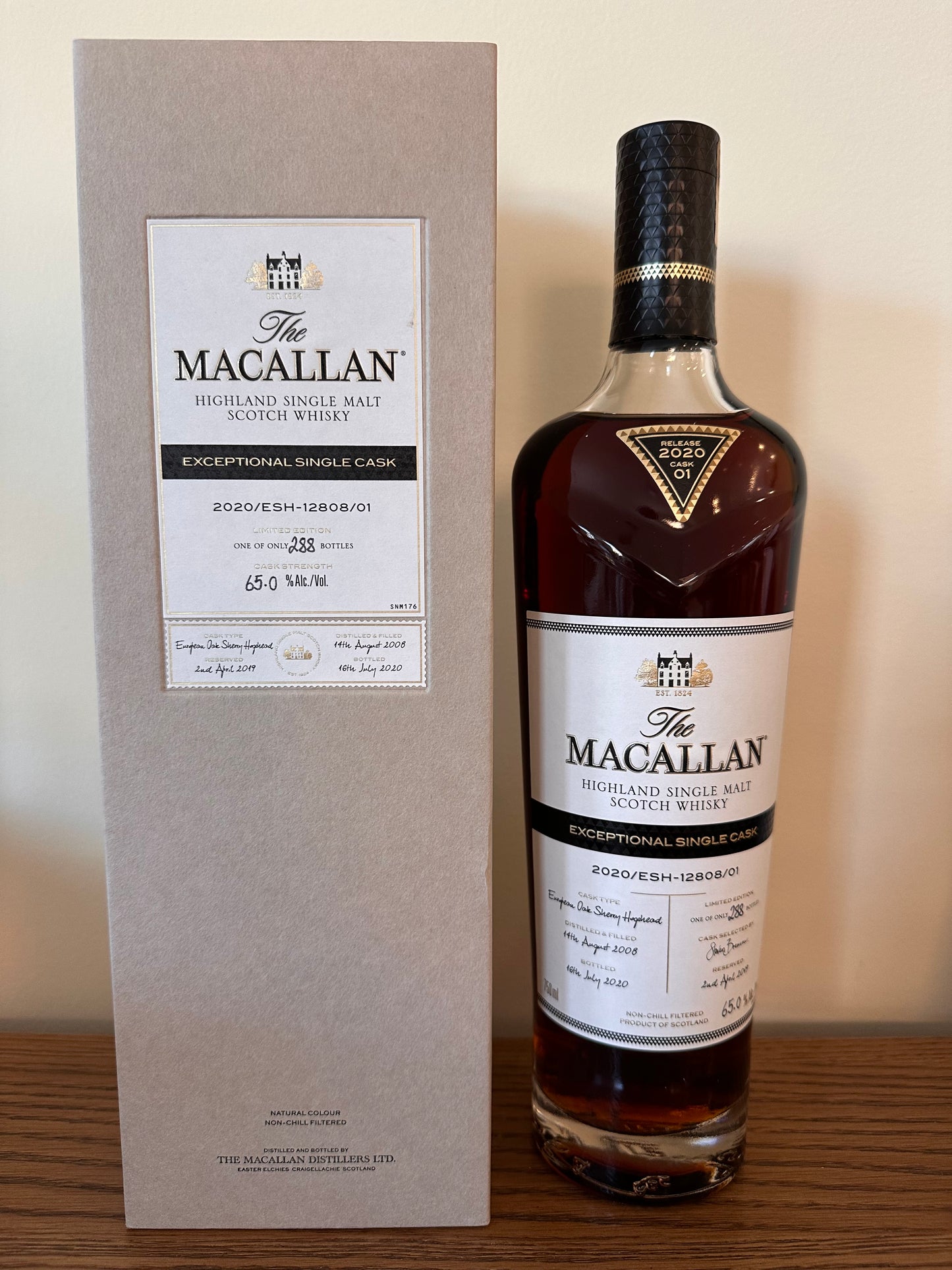 2020 Macallan Exceptional Single Cask ESH-12808-01 Single Malt Scotch Whisky 750ml