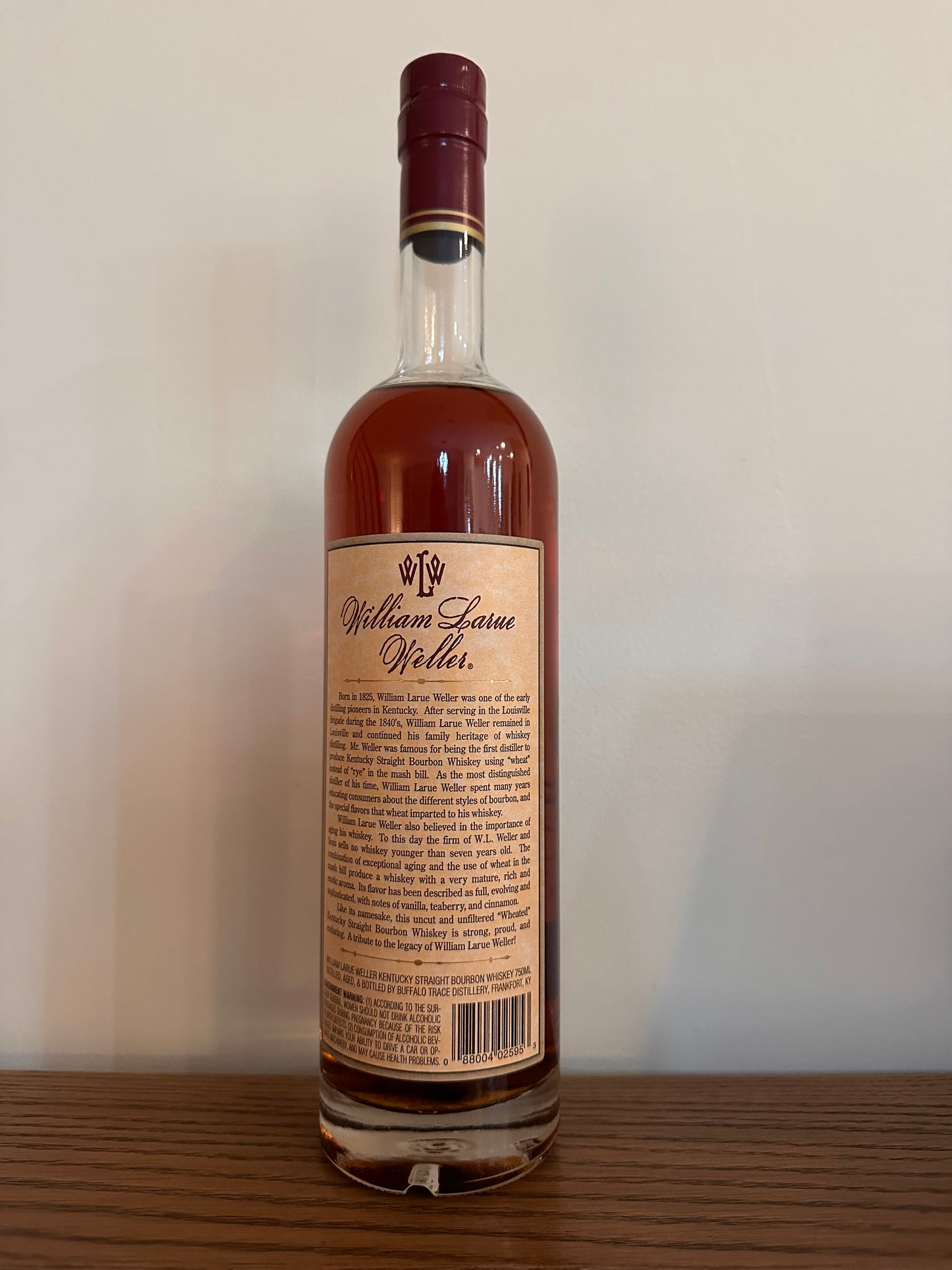 2015 William Larue Weller Kentucky Straight Bourbon Whiskey 750ml
