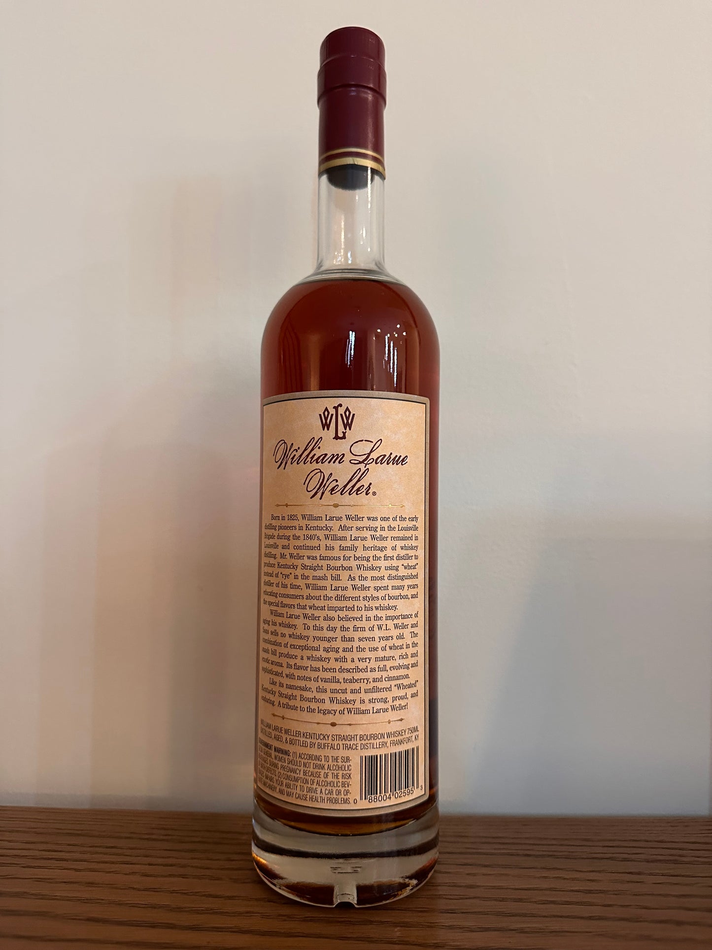 2017 William Larue Weller Kentucky Straight Bourbon Whiskey 750ml