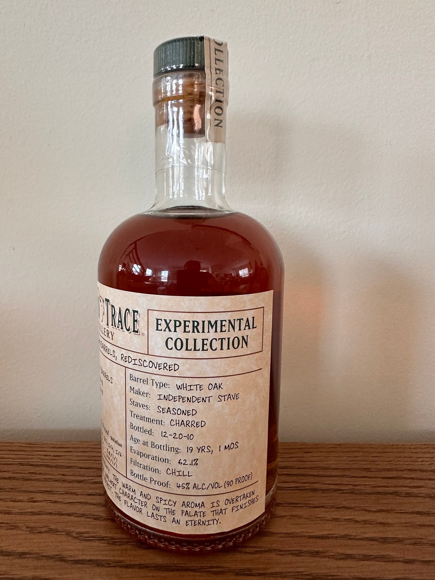 Buffalo Trace Experimental Collection 1991 Rediscovered Barrels Bourbon Whiskey 375ml