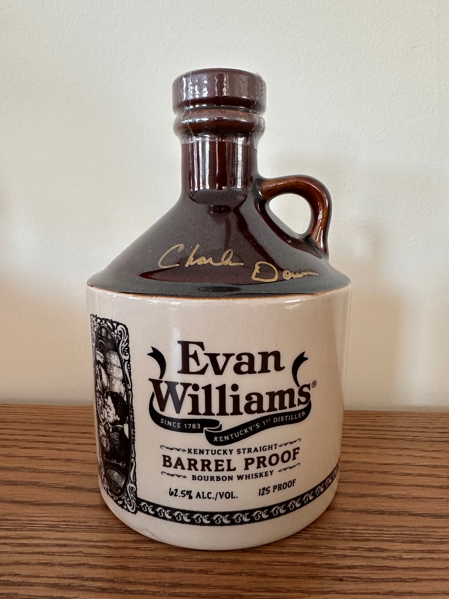 Evan Williams - 7 Year Barrel Proof Ceramic Jug 750ml