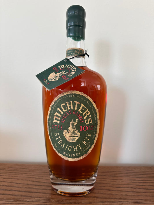 2016 Michter's 10 Year Old Single Barrel Rye Whiskey 750ml