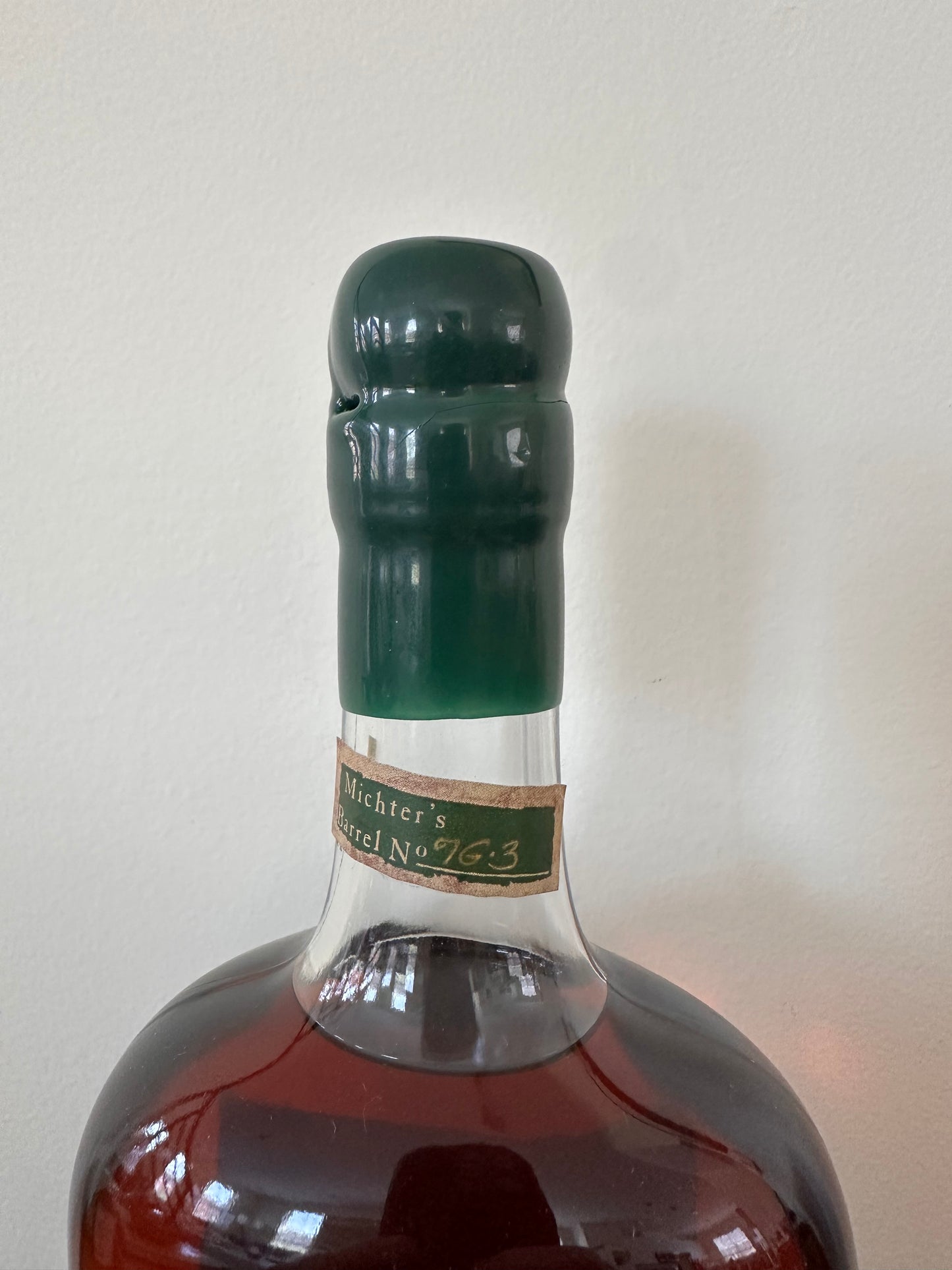 2007 Michter's 10 Year Old Single Barrel Rye Whiskey 750ml