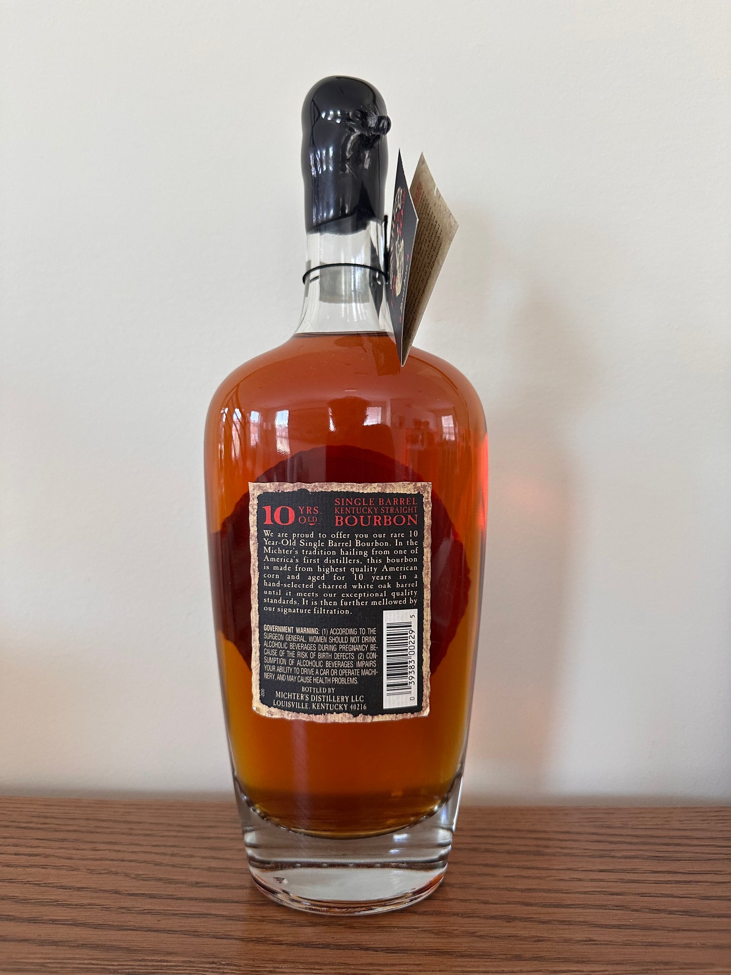 2019 Michter's 10 Year Old Single Barrel Bourbon Whiskey 750ml