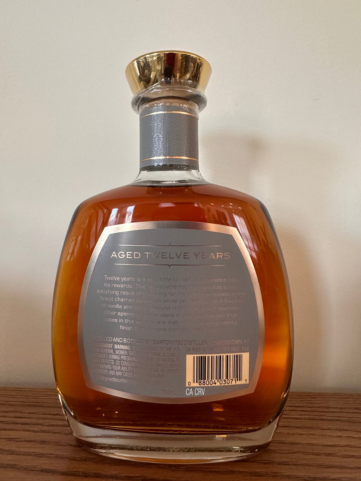 1792 12 Years Kentucky Straight Bourbon Whiskey 750ml