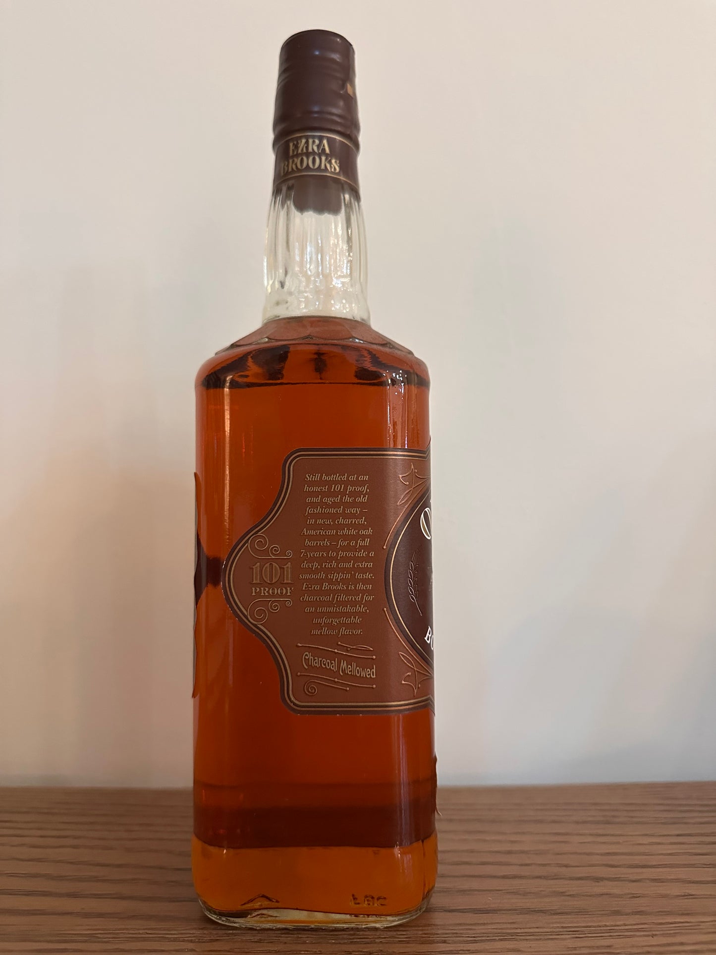 Old Ezra 7 Year Old Straight Bourbon Whiskey (Old Packaging) 750ml