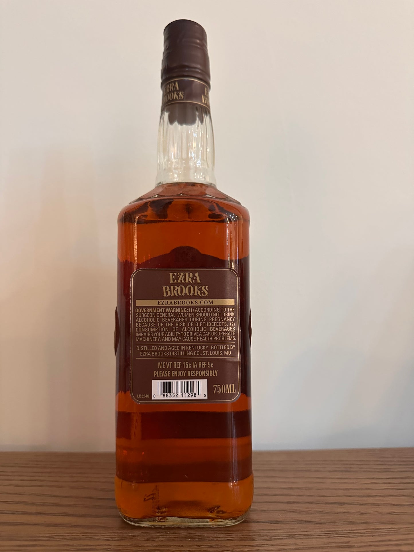 Old Ezra 7 Year Old Straight Bourbon Whiskey (Old Packaging) 750ml
