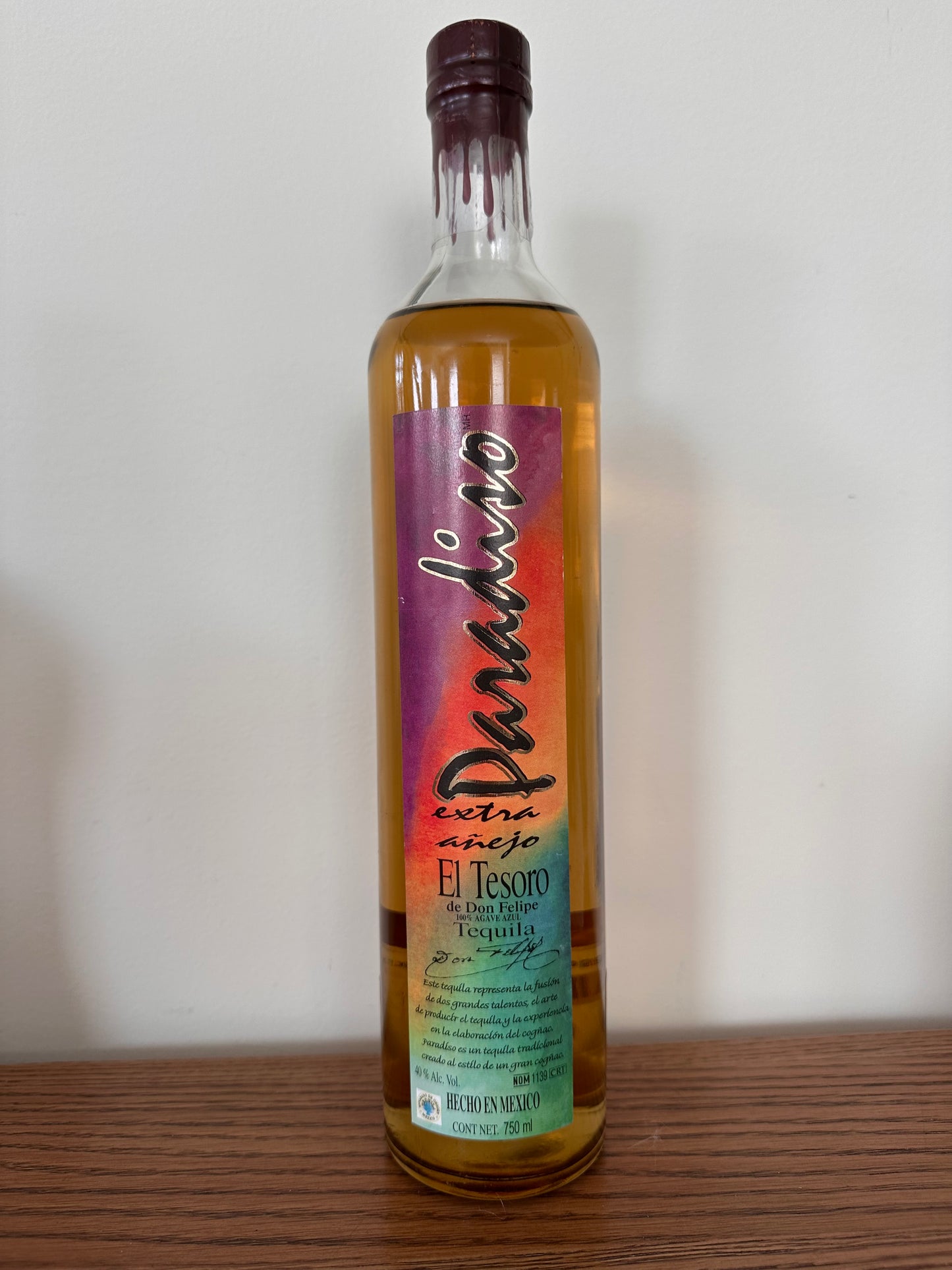 2008 El Tesoro 'Paradiso' Extra Anejo Tequila 750ml