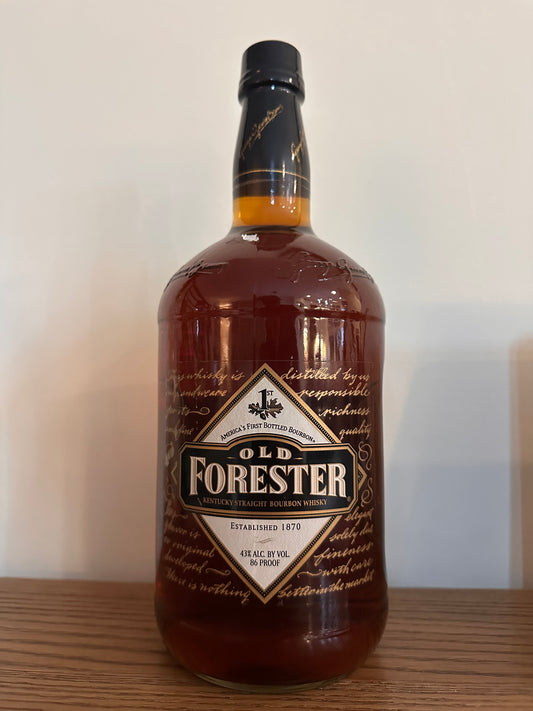Old Forester 86 Proof 4 Year Old Released 2003-2007 1.75L