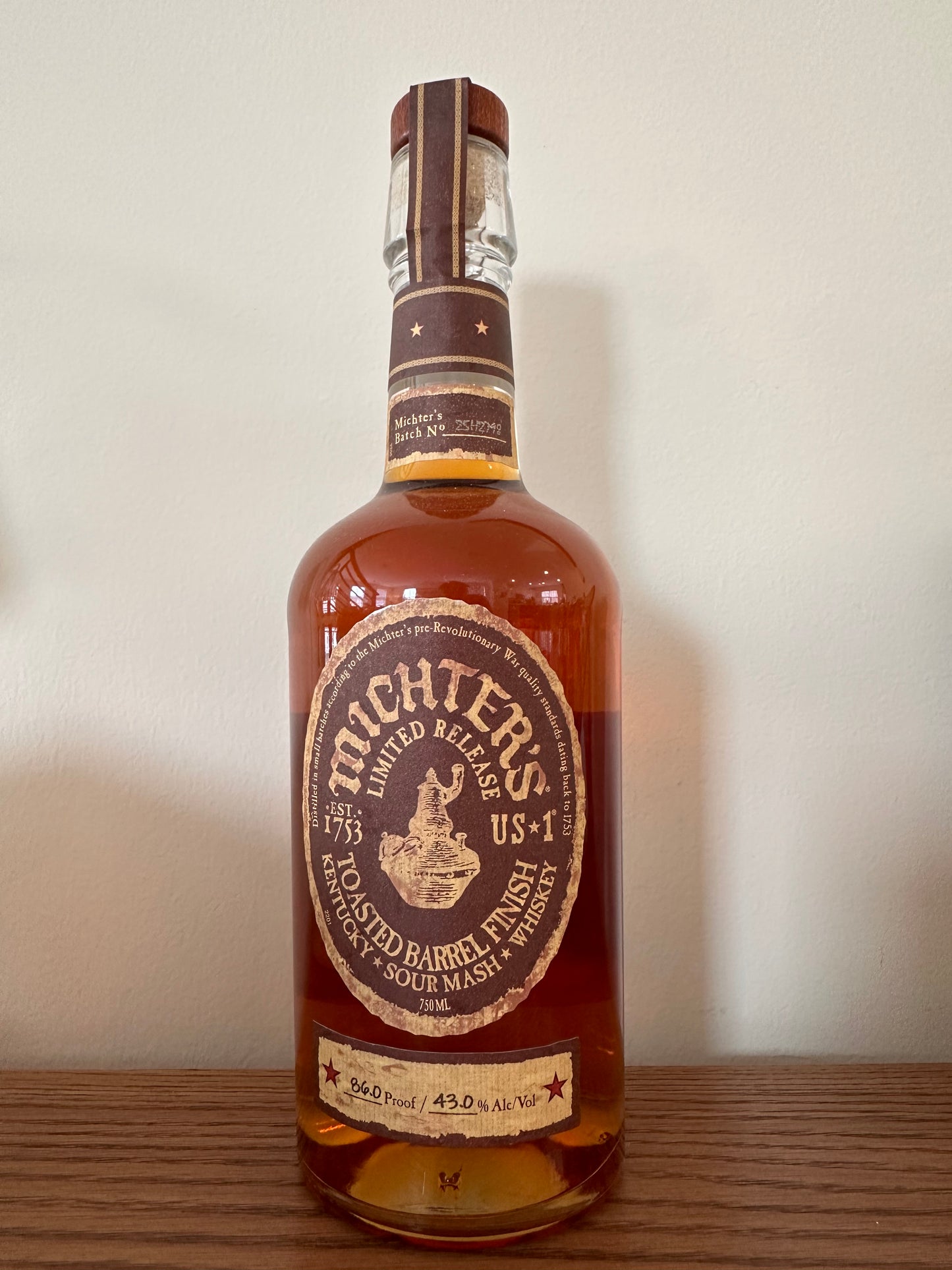 2025 Michter's Limited Release Toasted Barrel Finish Sour Mash Whiskey 750ml