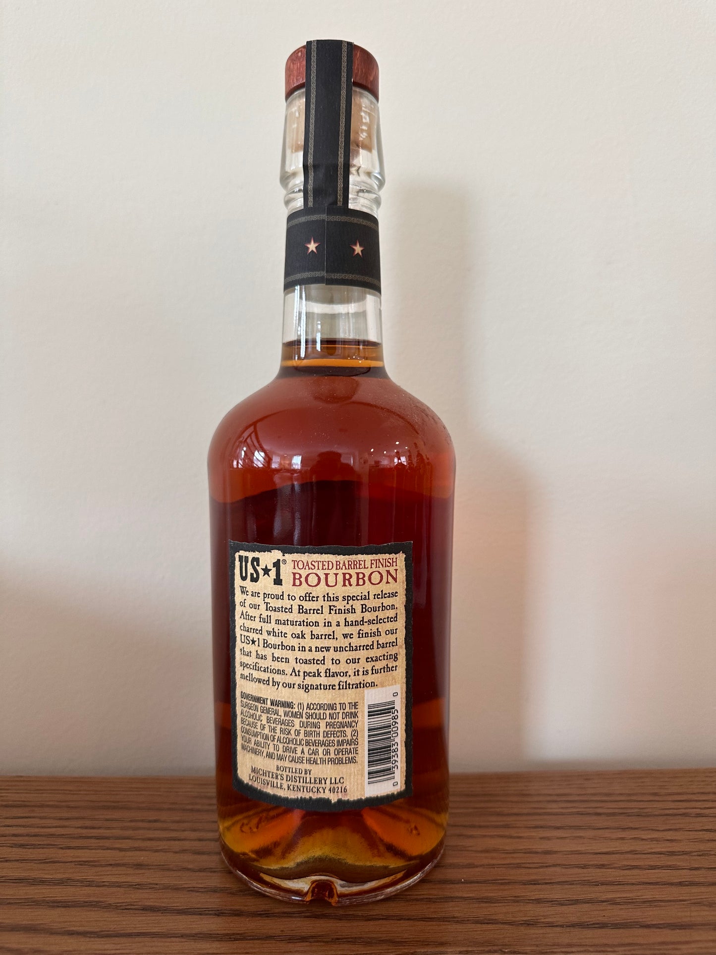 2015 Michter's US-1 Toasted Barrel Finish Bourbon Whiskey Second Release 750ml