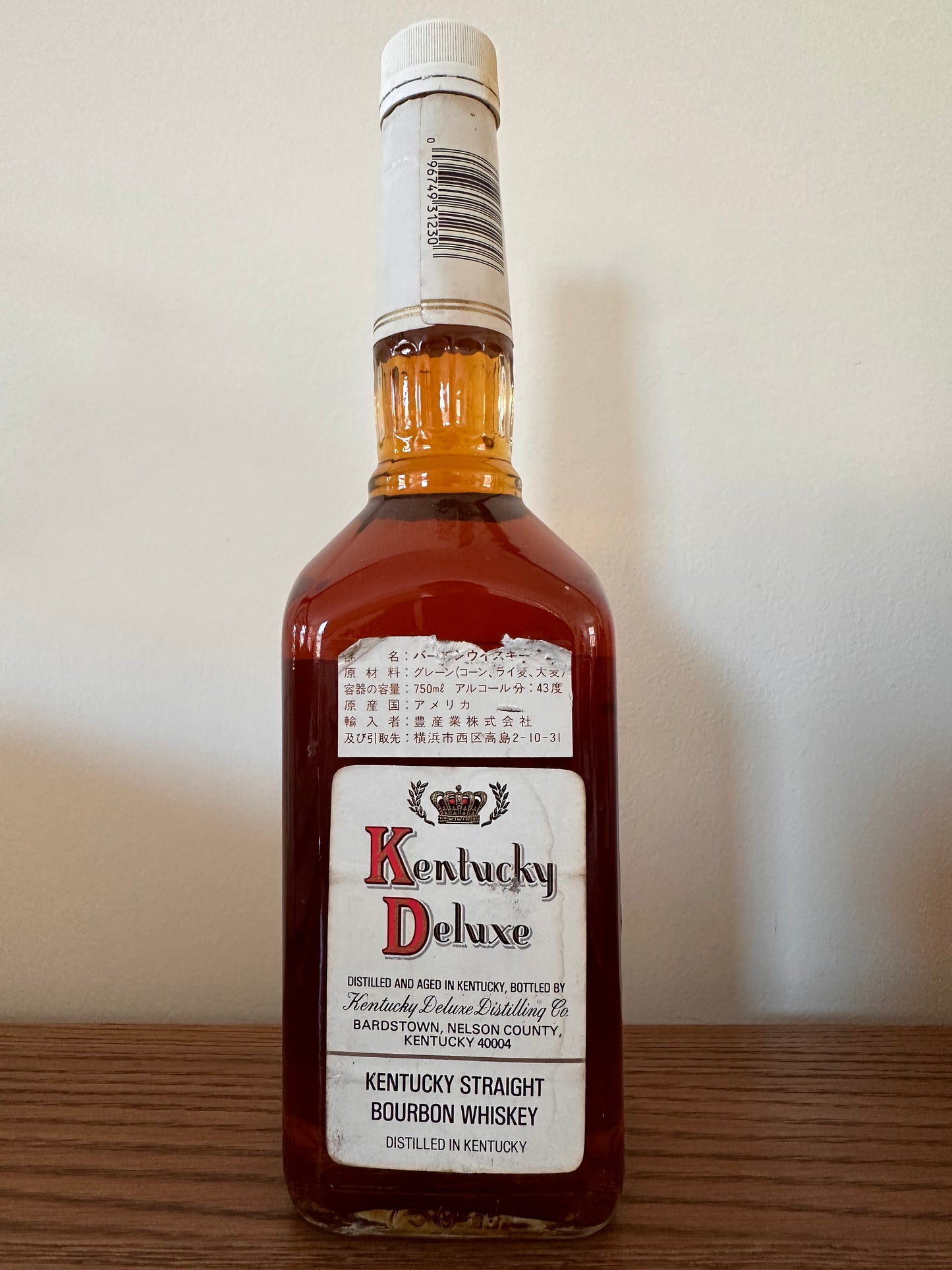 1992 Kentucky Deluxe 12 Year Old Straight Bourbon 750ml