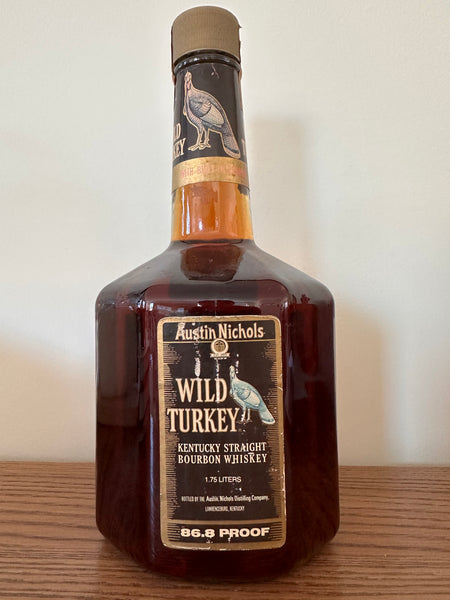 1983 Wild Turkey Kentucky Straight Bourbon Whiskey 86.8 Proof 1983