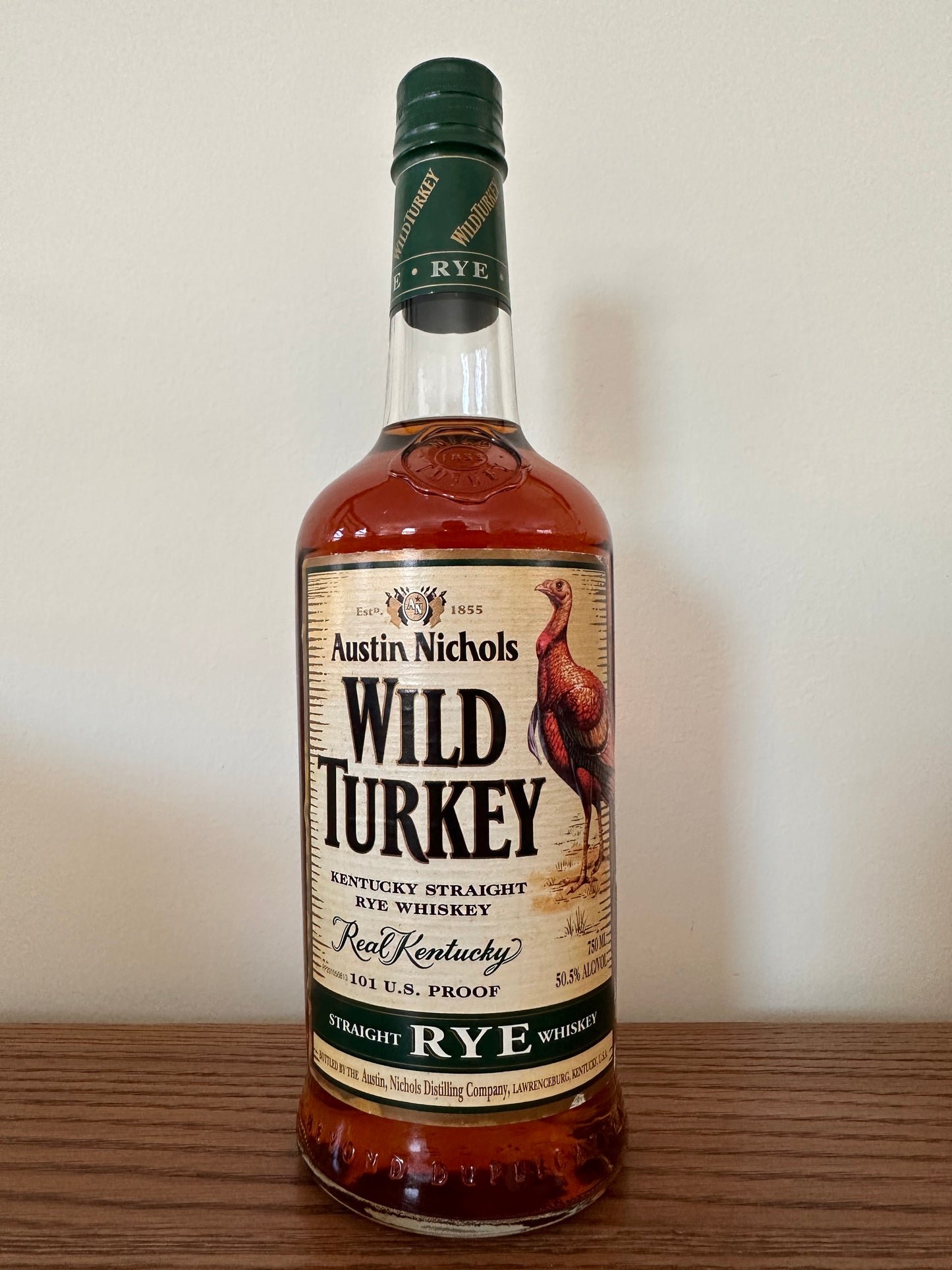 2002 Wild Turkey Austin Nichols Straight Rye Whiskey 750ml