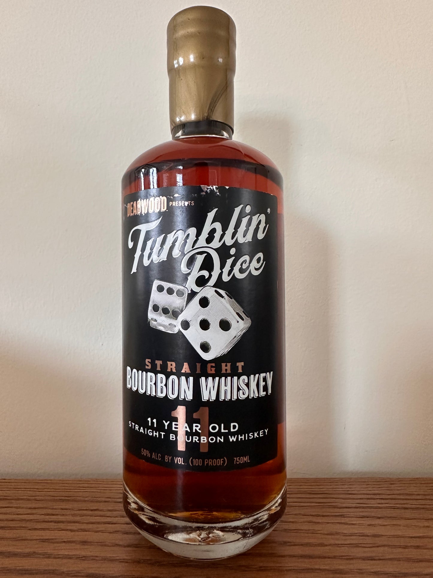 Deadwood Tumblin Dice 11 Year Straight Bourbon Whiskey 750 ml