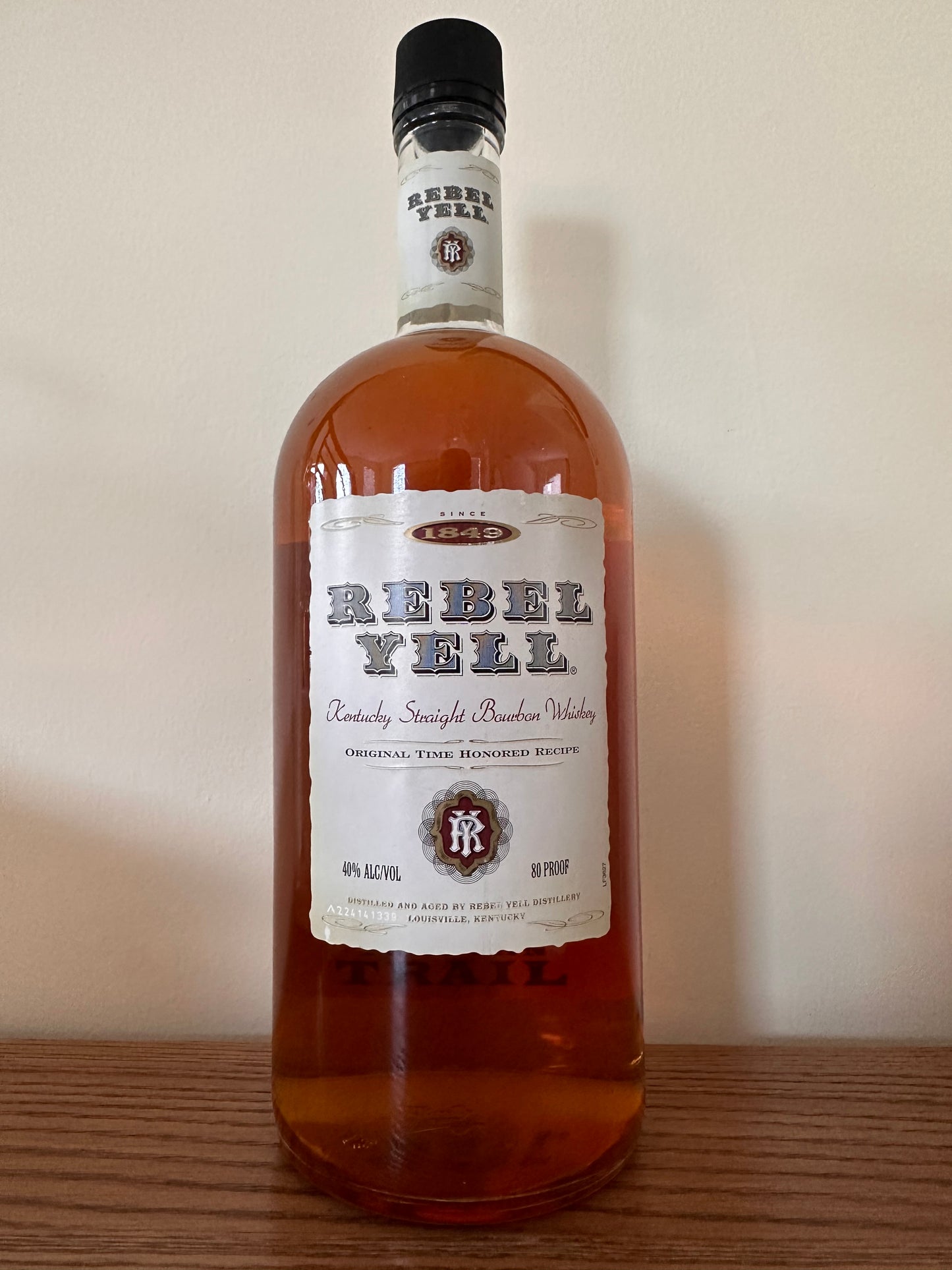 2013 Rebel Yell Luxco Kentucky Straight Bourbon Whiskey 80 Proof 1.75L