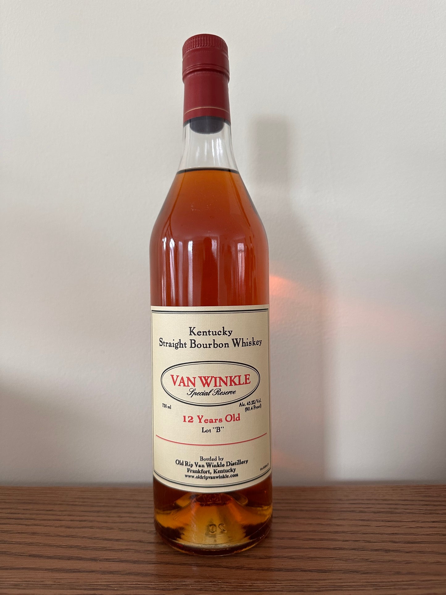 2013 Old Rip Van Winkle Van Winkle Special Reserve Lot B 12 Year Old Kentucky Straight Bourbon Whiskey 750ml