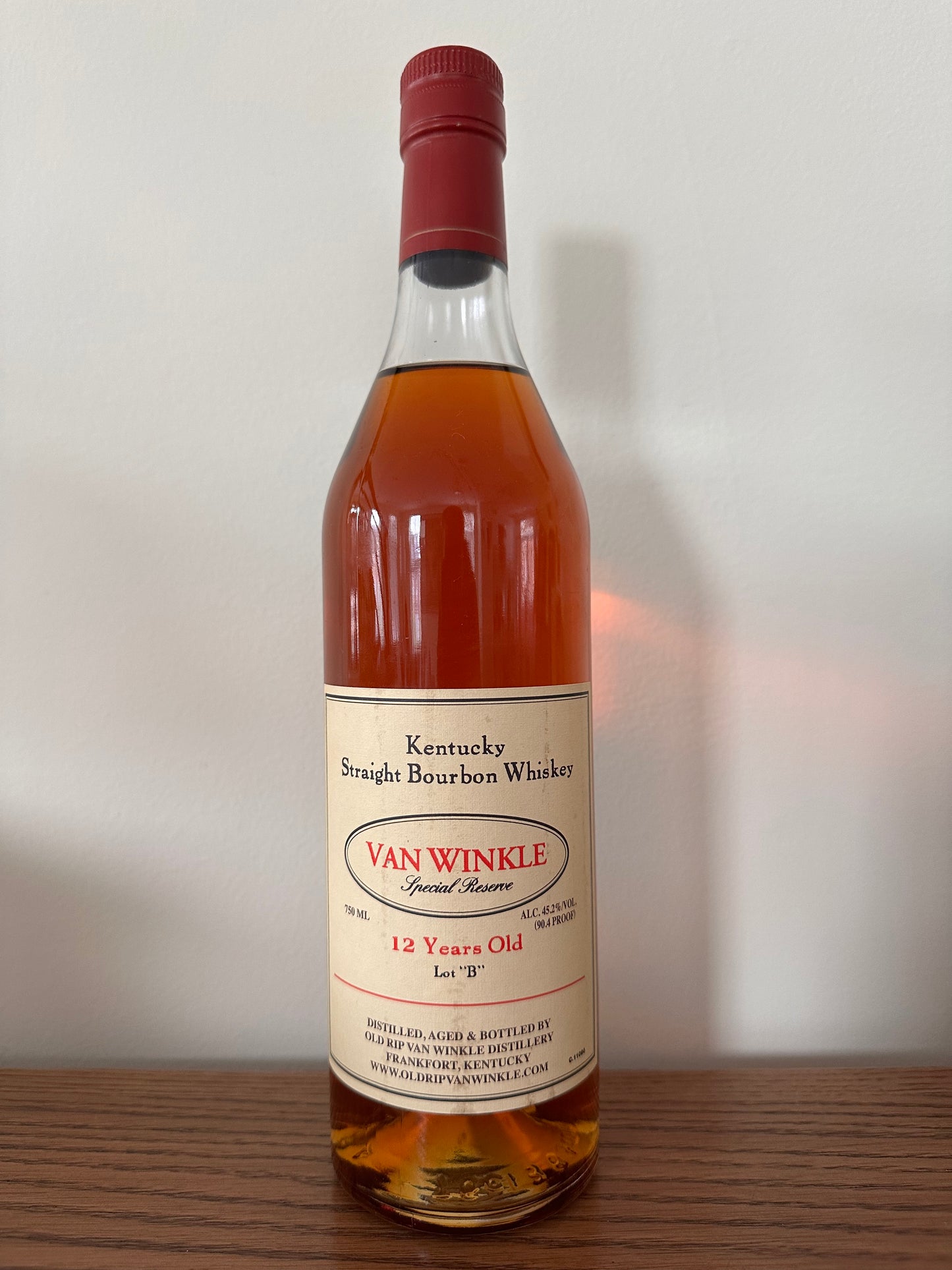 2018 Old Rip Van Winkle Van Winkle Special Reserve Lot B 12 Year Old Kentucky Straight Bourbon Whiskey 750ml