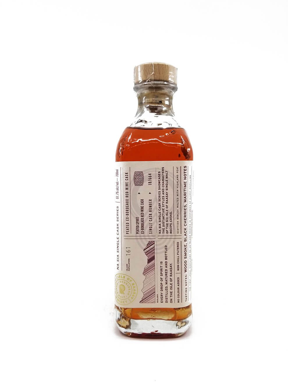 Isle of Raasay Ex-Bordeaux Red Wine Peated Single Cask Series 18/664 Single Malt Scotch Whisky 700ml