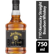 Jim Beam Black Aged 7 Year Old Straight Bourbon Whiskey 750ml