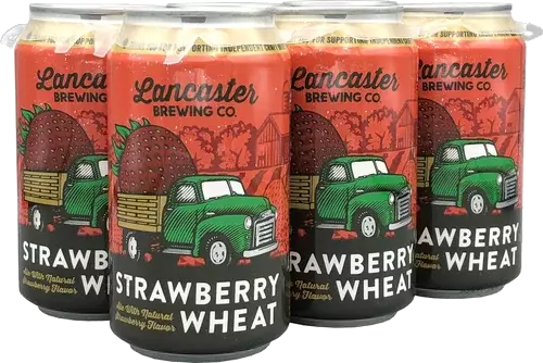 Lancaster Brewing Company Strawberry Wheat Beer 12-Oz Can 6-Pack