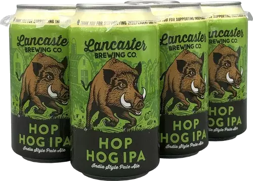Lancaster Hop Hog India Pale Ale Beer 12-Oz Can 6-Pack