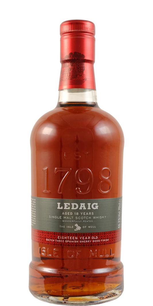 Ledaig Sherry Wood Finish 18 Year Old Single Malt Scotch Whisky 750ml