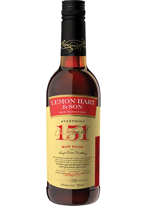 Lemon Hart 151 Rum 750ml