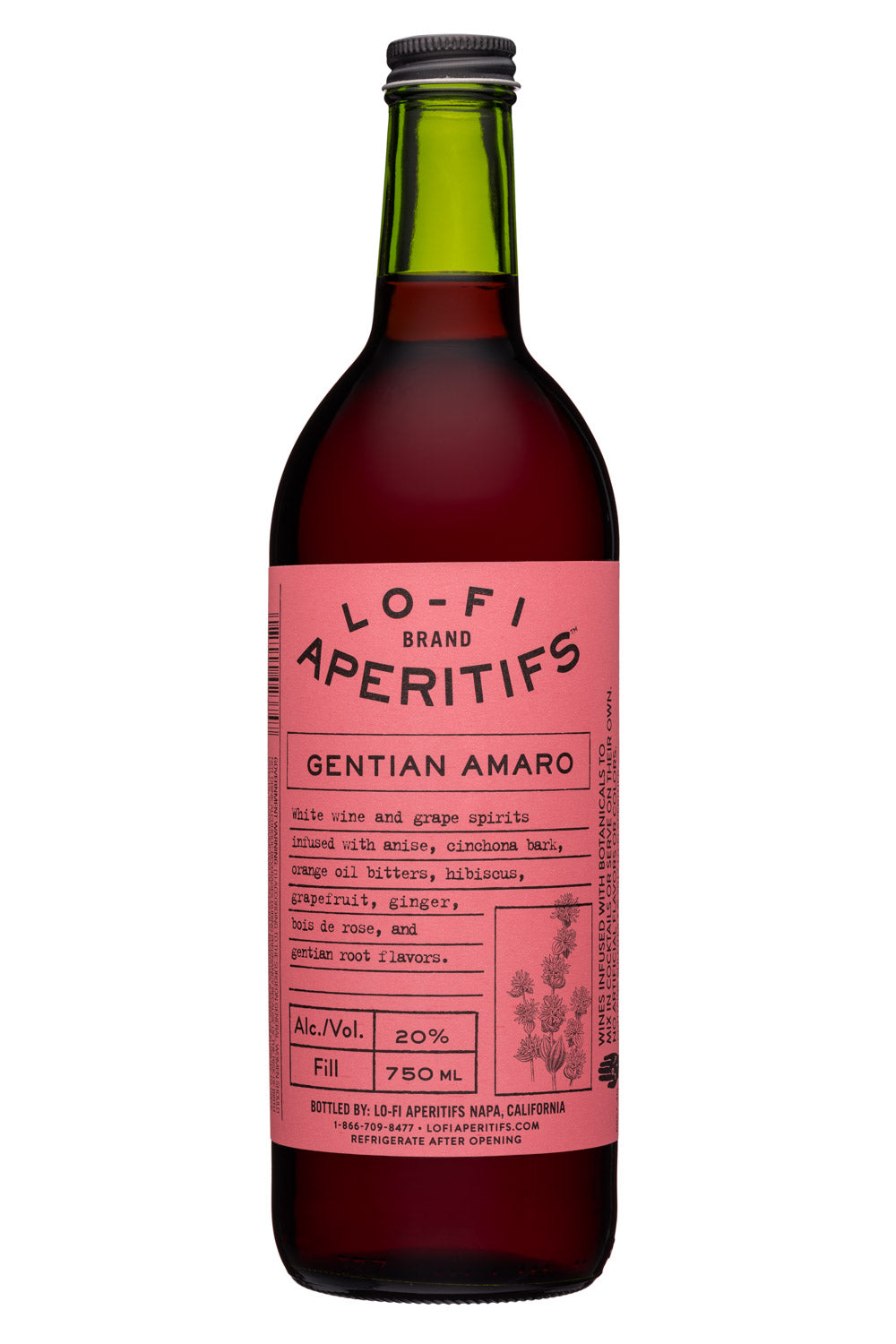 Lo Fi Aperitifs Gentian Amaro 750ml