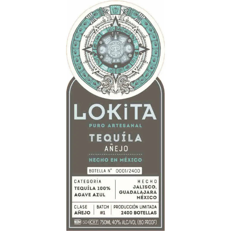 Lokita Batch #1 Anejo Categoria Tequila 750ml