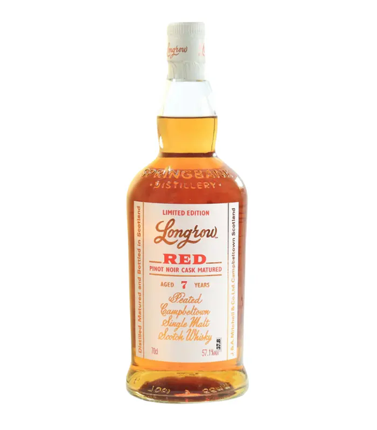 Springbank Longrow Red 7 Year Old Pinot Noir Cask Matured Limited Edition Single Malt Scotch Whisky 700ml