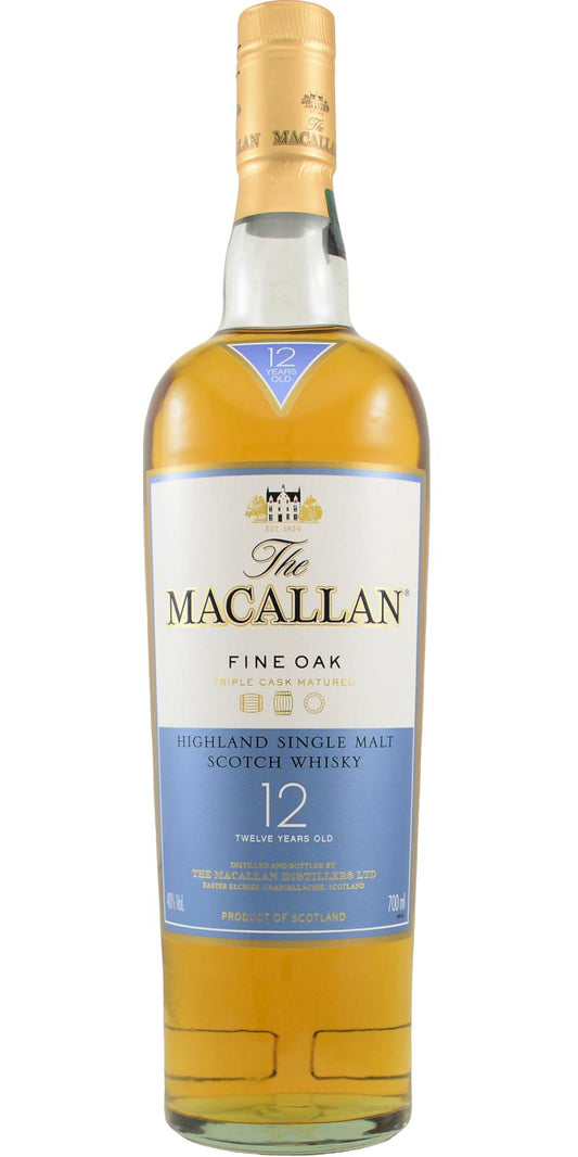 Macallan Triple Cask Matured Fine Oak 12 Year Old Single Malt Scotch Whisky 700ml