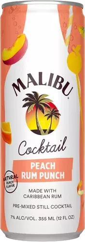 Malibu Peach Rum Punch Cocktail 4-Pack