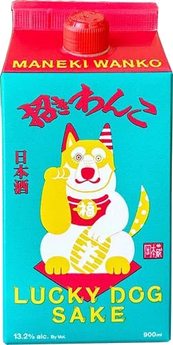Maneki Wanko Lucky Dog Genshu Sake 900ml