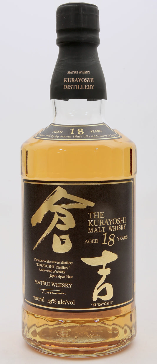 Matsui Shuzo The Kurayoshi 18 Year Old Pure Malt Whisky 700ml