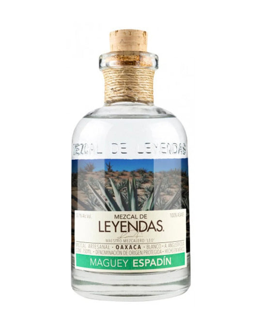 Mezcal de Leyendas Maguey Espadin Artesanal Blanco Mezcal 750ml