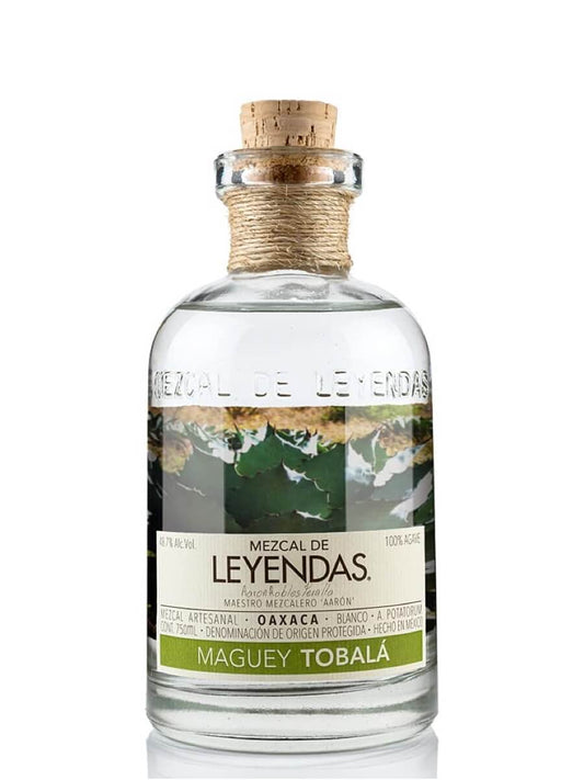 Mezcal de Leyendas Maguey Tobala Artesanal Blanco Mezcal 750ml