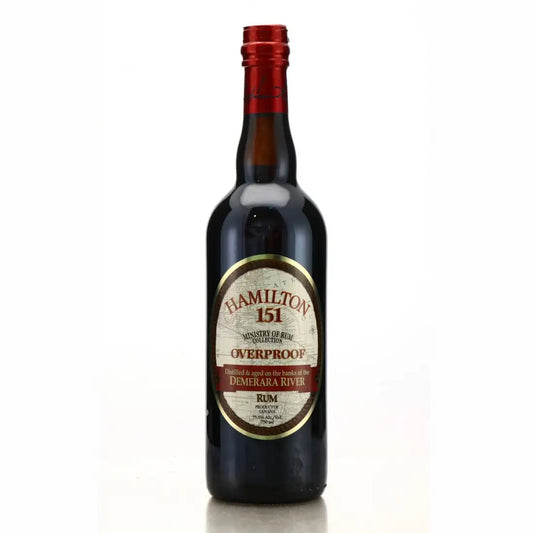 Ministry of Rum Collection Hamilton 151 Demerara Overproof Rum 750ml