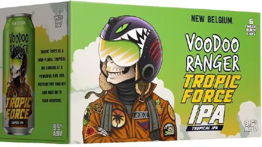 New Belgium Brewing Voodoo Ranger Tropic Force Tropical India Pale Ale Beer 12-Oz Can 6-Pack